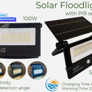 LED SOLAR FLOODLIGHT WITH PIR SENSOR